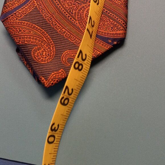 Banana Republic Silk Brown /Green paisley Tie - Picture 2 of 7